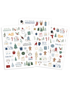 Sticker-Set 'Weihnachten' 6 Bögen