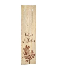 Holz-Lesezeichen 'Naturliebhaber'