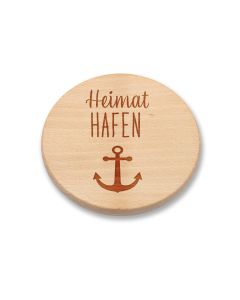 Gläseruntersetzer Heimathafen