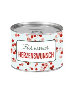 Spardose 'Für einen Herzenswunsch'