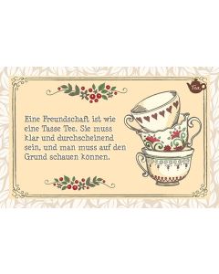 Teekarte 'Eine Freundschaft ist wie'