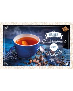Teekarte 'Kleiner Glücksmoment zum Genießen!'