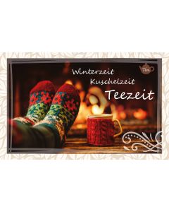 Teekarte 'Winterzeit - Kuschelzeit - Teezeit'