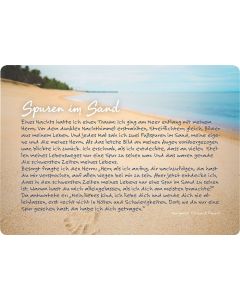 Postkarte 'Spuren im Sand'