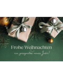 Postkarte 'Frohe Weihnachten und ein gesegnetes neues Jahr!'