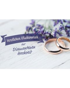Faltkarte 'Zur Diamantenen Hochzeit'