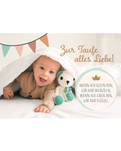Faltkarte 'Zur Taufe alles Liebe!'