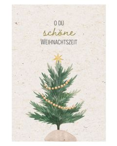 Faltkarte 'O du schöne Weihnachtszeit'