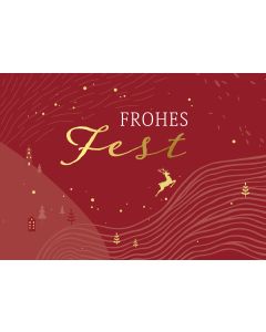 Faltkarte 'Frohes Fest'