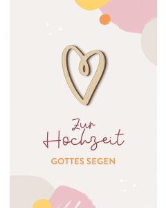 Faltkarte Zur Hochzeit Gottes Segen