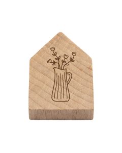 Holzhaus Magnet 'Blumenkanne'