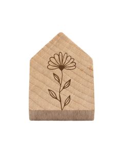 Holzhaus Magnet 'Blüte'