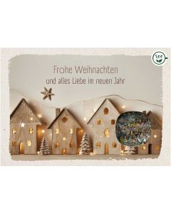 Teekarte 'Frohe Weihnachten und alles Liebe im neuen Jahr'