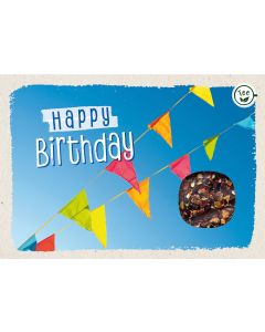 Teekarte 'Happy Birthday'