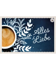 Kaffeekarte 'Alles Liebe'