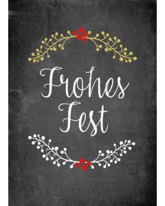Postkarte 'Frohes Fest' 1 Ex.