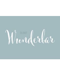 Postkarte 'Wunderbar' 1 Ex.