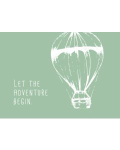 Postkarte 'Let the adventure begin' 1 Ex.